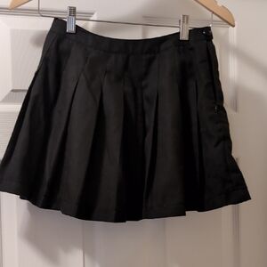 Classic Black Pleated Skirt